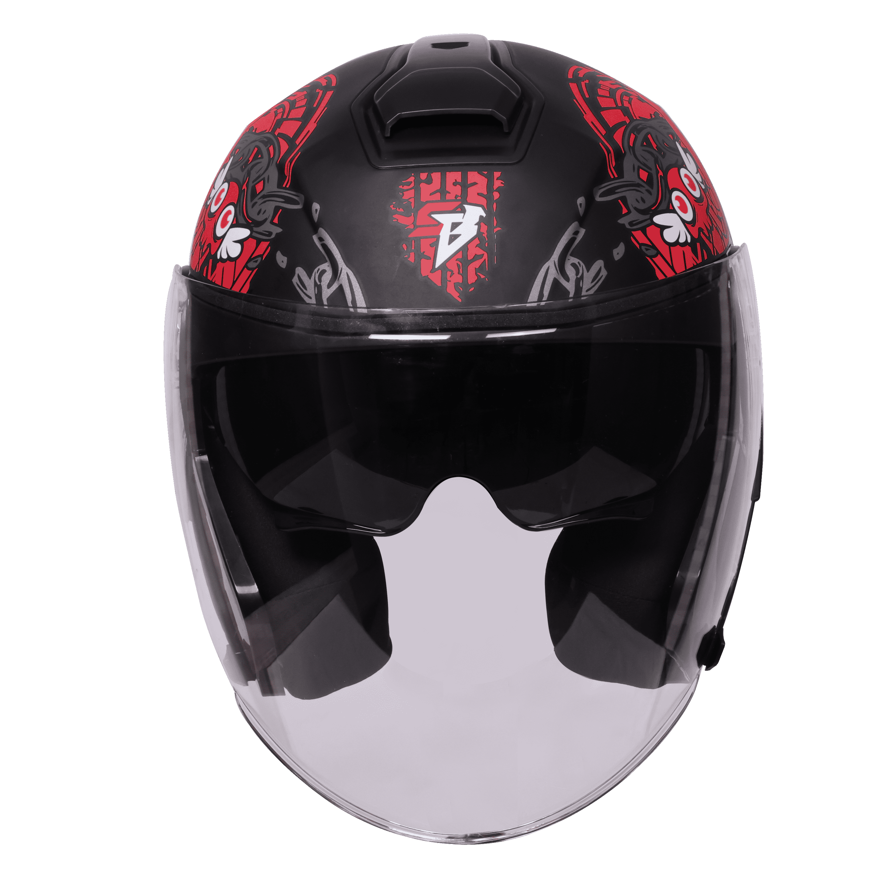 SBA-10 ISS MAD APE GLOSSY BLACK WITH RED